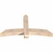 Ekena Millwork Bellingham Smooth Timber Gable Bracket, Douglas Fir, 60"W x 32"H x 5 1/2"D x 5 1/2"F, 13/12 Pitch GBW060X32X0606BEL00SDF - alternate 4